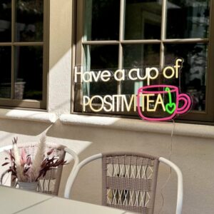 have a cup of tea led neon sign for home cafe and restaurants