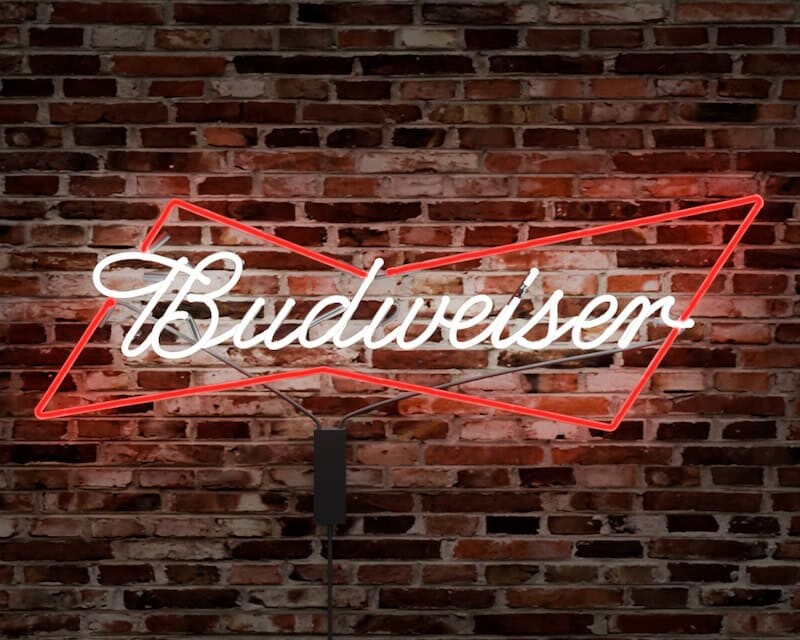 Budweiser Beer Logo glass neon sign