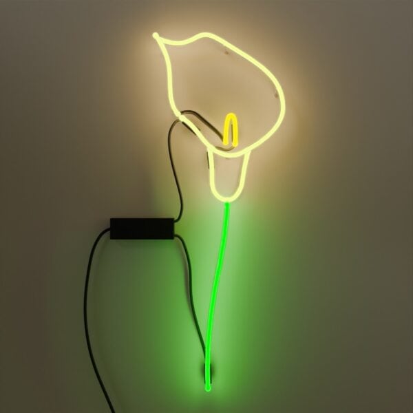 Lily flower glass neon sign