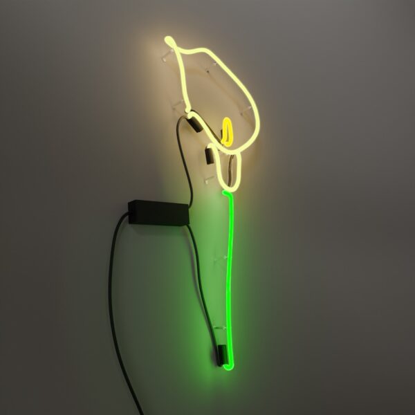 Lily flower glass neon sign light