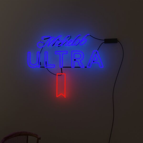 Michelob Beer Logo glass neon sign bar sign