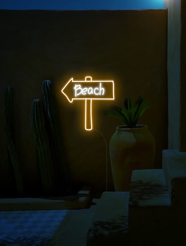 beach neon sign home decor