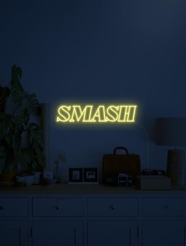smash neon sign cool neon