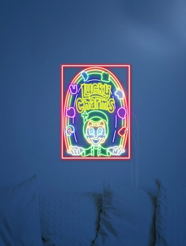 Lucky Charms Cereal Neon Sign