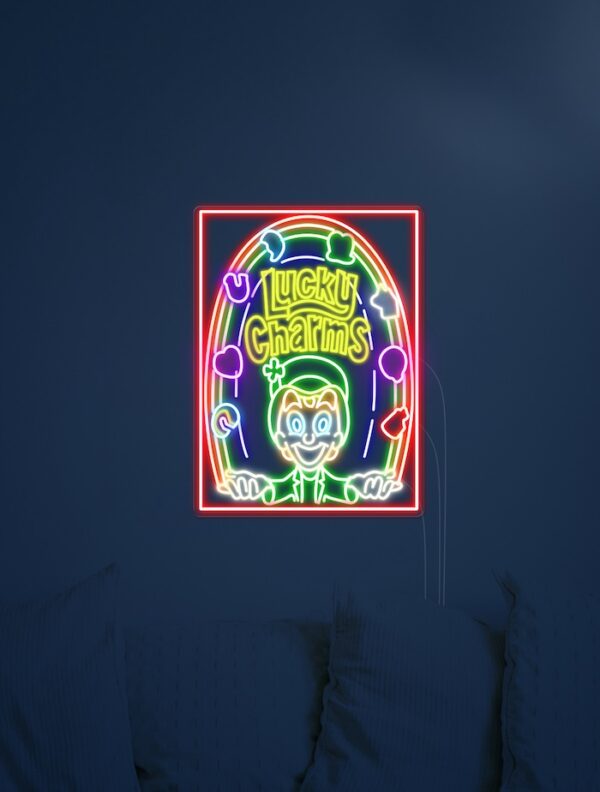 Lucky Charms Cereal Neon Sign