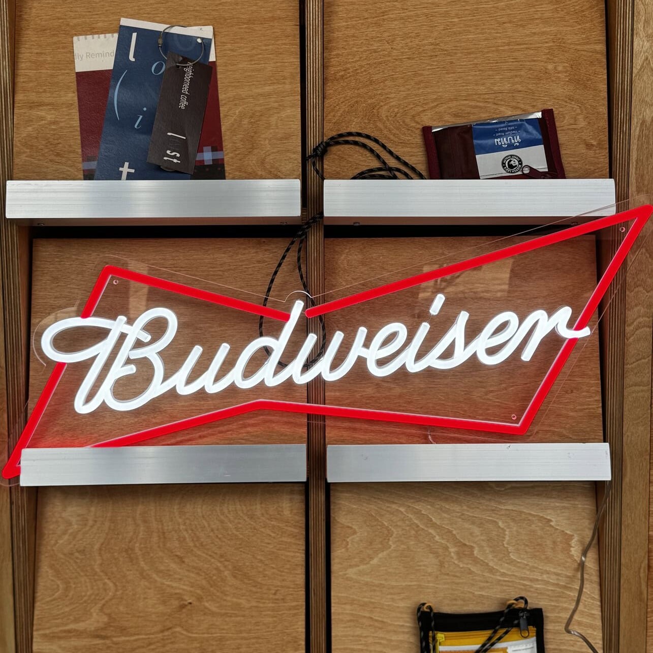 budweiser bar led neon sign