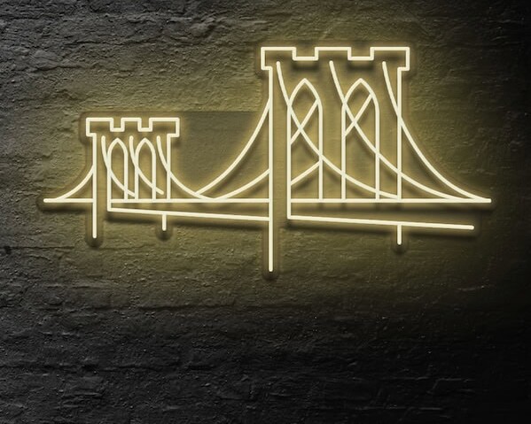 Brooklyn Bridge Neon Sign wall decor