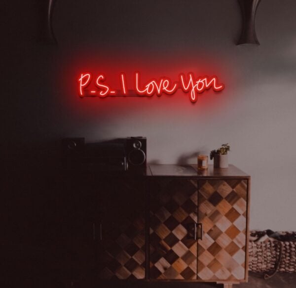 P.S. I love you Neon Sign love neon sign