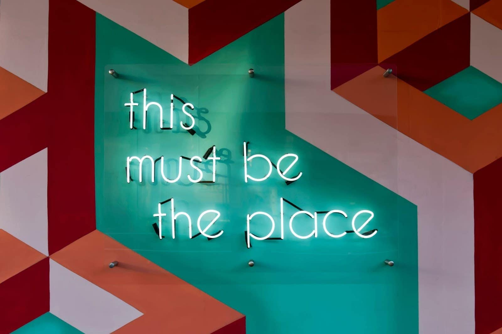 this must be the place glass neon sign