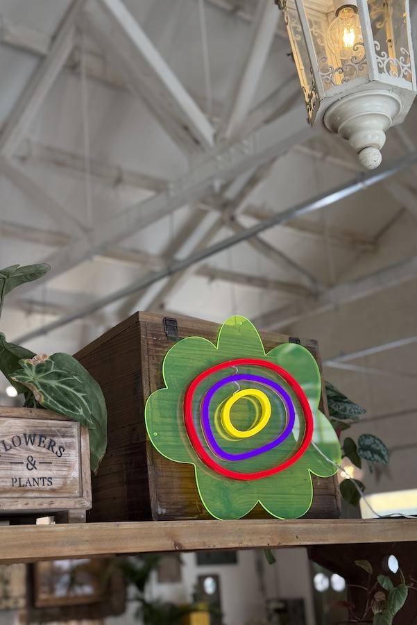 cool flower neon sign room decor