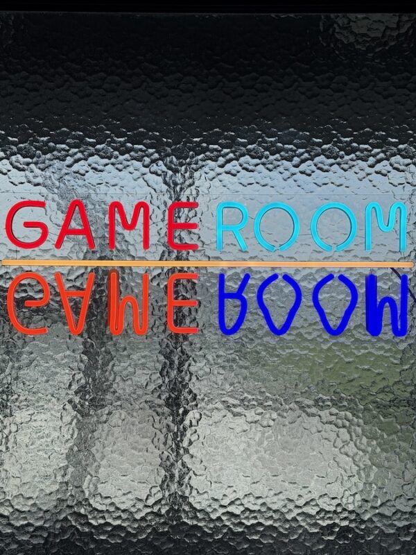 game room neon sign man cave