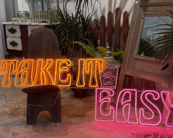 take it easy neon sign home decor neon light